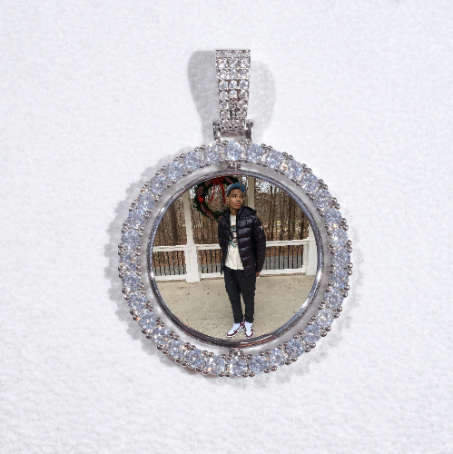 3D Spinning 2-Faced Custom Picture Pendant