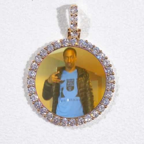 3D CIRCLE CUSTOM PICTURE PENDANT SMALL SIZE