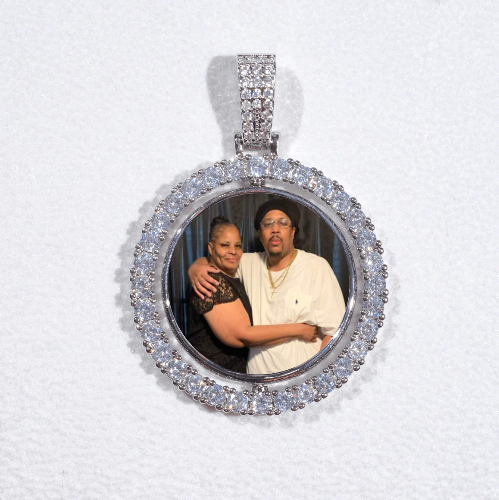 3D Spinning 2-Faced Custom Picture Pendant