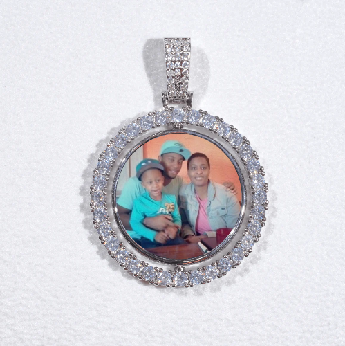 3D Spinning 2-Faced Custom Picture Pendant