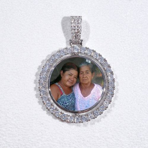 3D Spinning 2-Faced Custom Picture Pendant