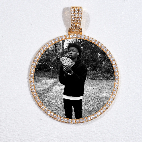 MEDIUM 3D CIRCLE CUSTOM PICTURE PENDANT