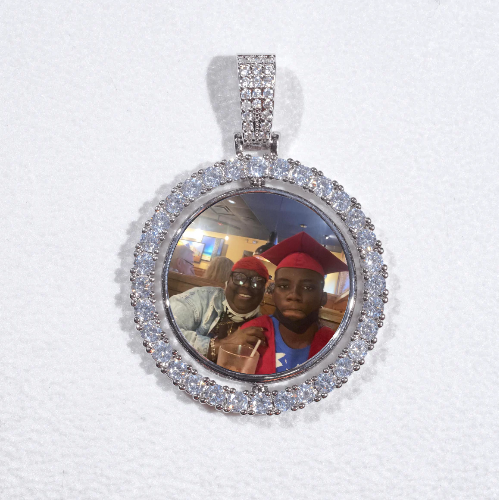 3D Spinning 2-Faced Custom Picture Pendant