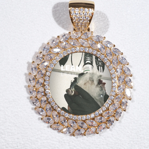 Large 3D Wheat Ear Custom Picture Pendant