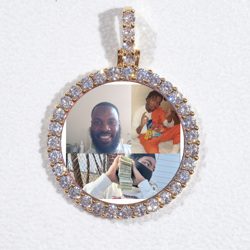 3D CIRCLE CUSTOM PICTURE PENDANT SMALL SIZE