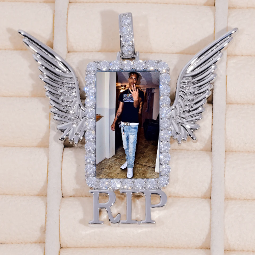 RIP WING 3D CUSTOM PICTURE PENDANT