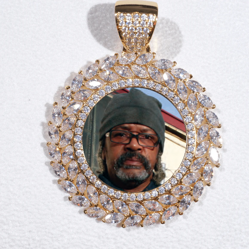Large 3D Wheat Ear Custom Picture Pendant