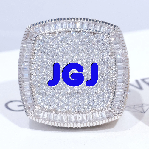 CUSTOM LETTER 3D ICED RING