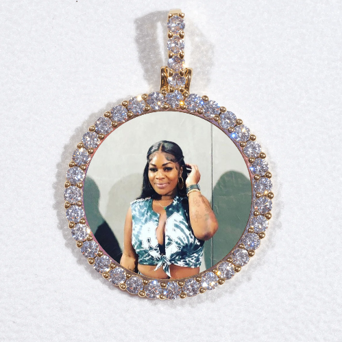 3D CIRCLE CUSTOM PICTURE PENDANT SMALL SIZE