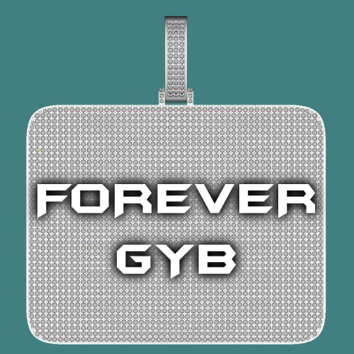 CUSTOM LETTER NECKLACE 3D BIG SQUARE