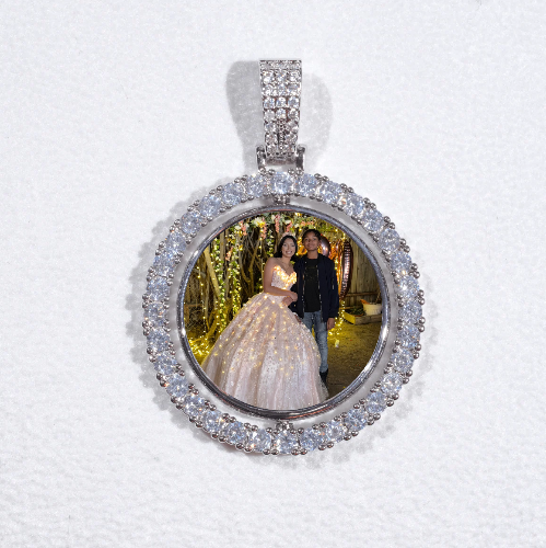 3D Spinning 2-Faced Custom Picture Pendant