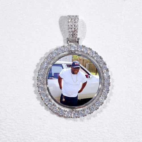 3D Spinning 2-Faced Custom Picture Pendant