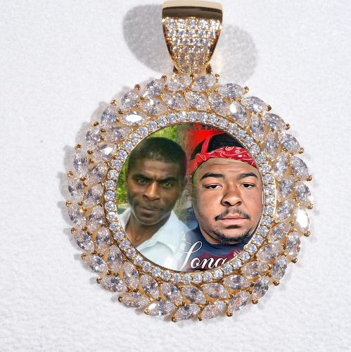Large 3D Wheat Ear Custom Picture Pendant