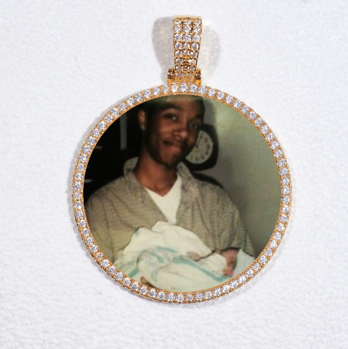 MEDIUM 3D CIRCLE CUSTOM PICTURE PENDANT