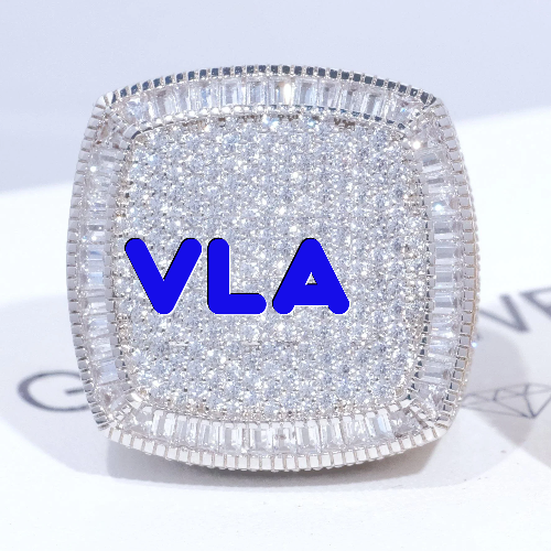 CUSTOM LETTER 3D ICED RING