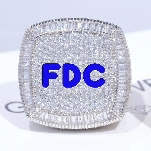 CUSTOM LETTER 3D ICED RING