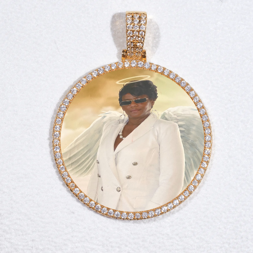 MEDIUM 3D CIRCLE CUSTOM PICTURE PENDANT