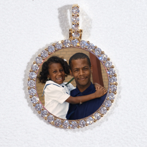 3D CIRCLE CUSTOM PICTURE PENDANT SMALL SIZE