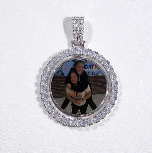 3D Spinning 2-Faced Custom Picture Pendant