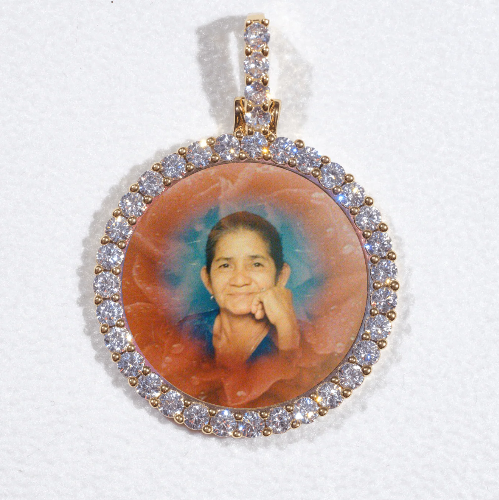 3D CIRCLE CUSTOM PICTURE PENDANT SMALL SIZE