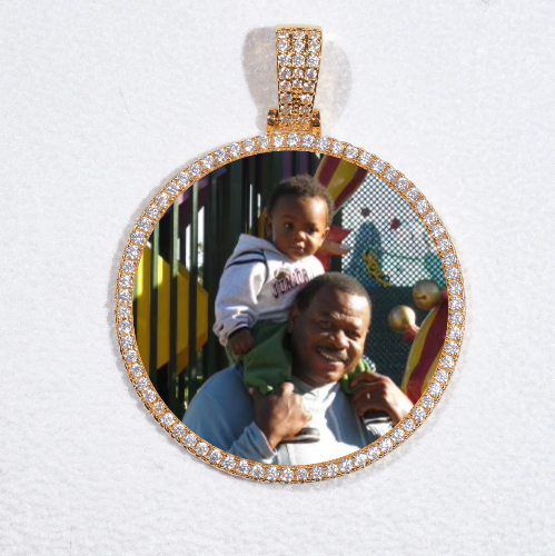 MEDIUM 3D CIRCLE CUSTOM PICTURE PENDANT