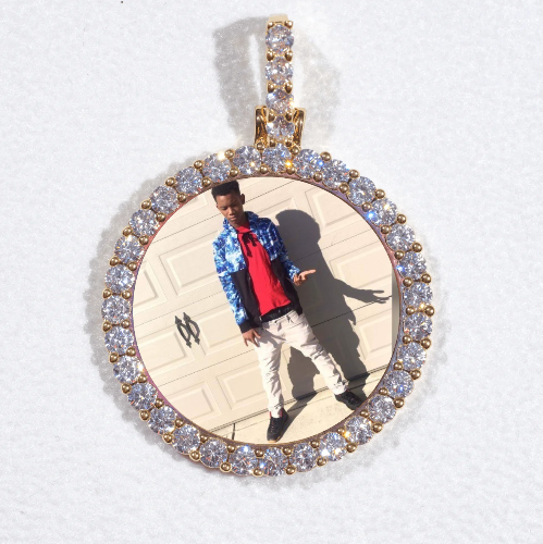 3D CIRCLE CUSTOM PICTURE PENDANT SMALL SIZE