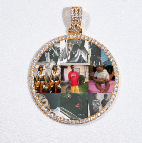 MEDIUM 3D CIRCLE CUSTOM PICTURE PENDANT