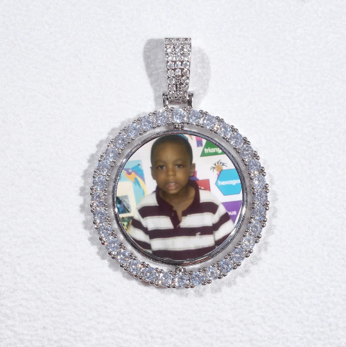 3D Spinning 2-Faced Custom Picture Pendant