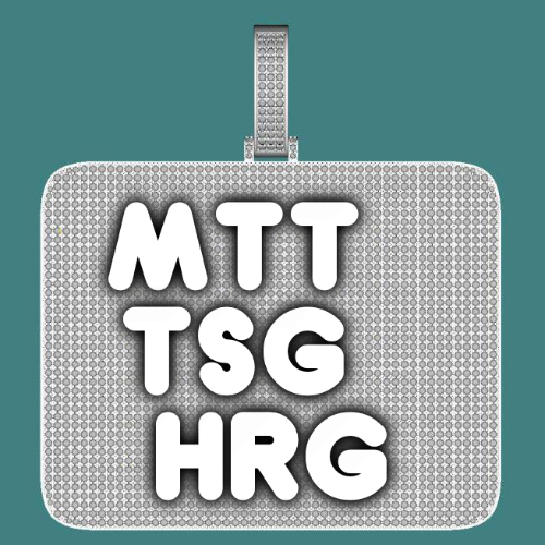CUSTOM LETTER NECKLACE 3D BIG SQUARE