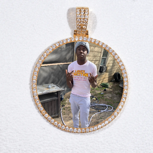 MEDIUM 3D CIRCLE CUSTOM PICTURE PENDANT