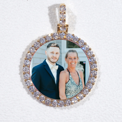 3D CIRCLE CUSTOM PICTURE PENDANT SMALL SIZE