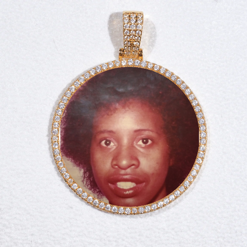 MEDIUM 3D CIRCLE CUSTOM PICTURE PENDANT