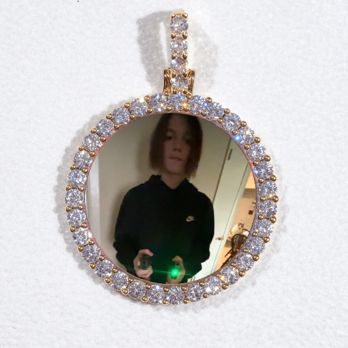 3D CIRCLE CUSTOM PICTURE PENDANT SMALL SIZE
