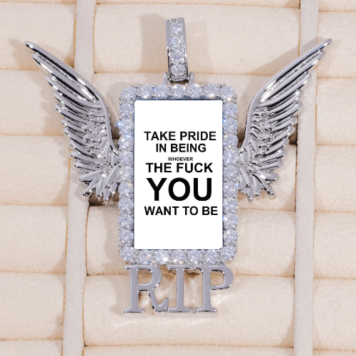 RIP WING 3D CUSTOM PICTURE PENDANT