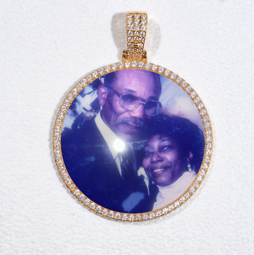 MEDIUM 3D CIRCLE CUSTOM PICTURE PENDANT