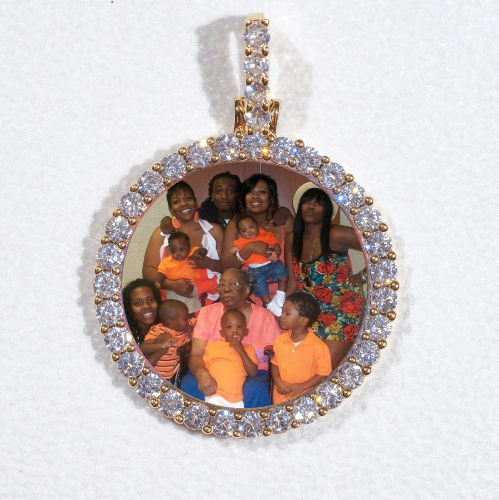 3D CIRCLE CUSTOM PICTURE PENDANT SMALL SIZE