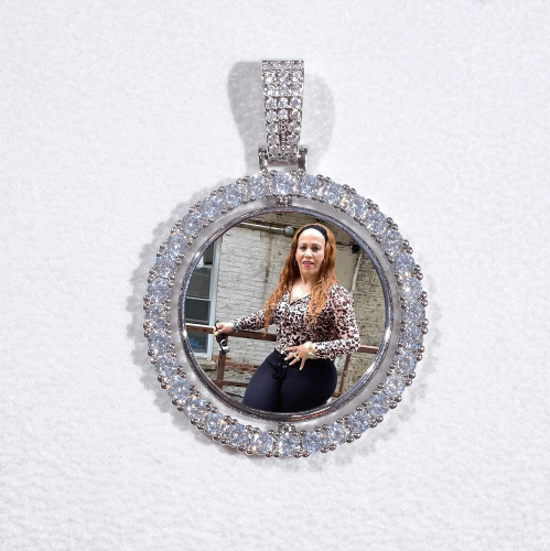 3D Spinning 2-Faced Custom Picture Pendant