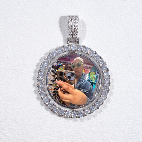 3D Spinning 2-Faced Custom Picture Pendant