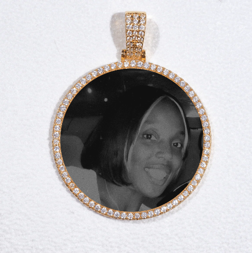 MEDIUM 3D CIRCLE CUSTOM PICTURE PENDANT