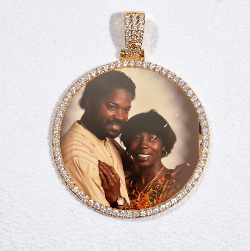 MEDIUM 3D CIRCLE CUSTOM PICTURE PENDANT