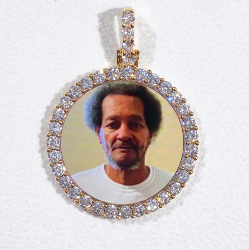 3D CIRCLE CUSTOM PICTURE PENDANT SMALL SIZE