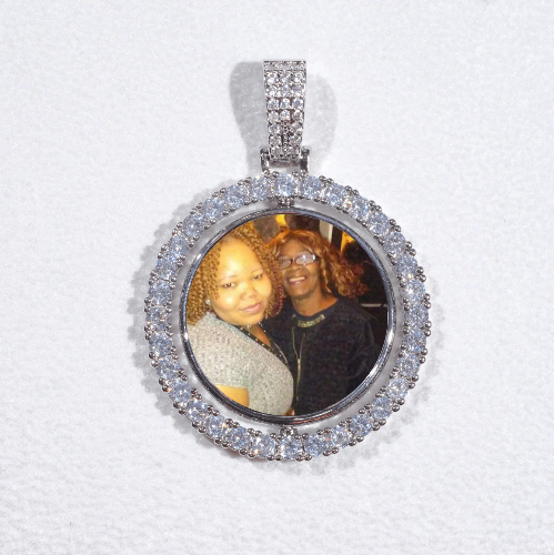 3D Spinning 2-Faced Custom Picture Pendant