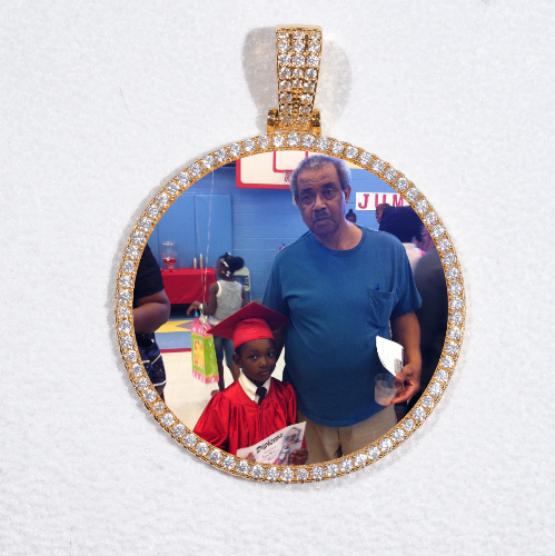 MEDIUM 3D CIRCLE CUSTOM PICTURE PENDANT