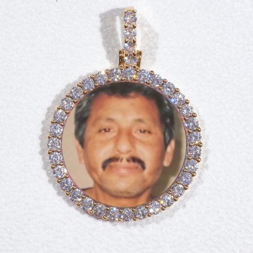 3D CIRCLE CUSTOM PICTURE PENDANT SMALL SIZE