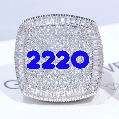 CUSTOM LETTER 3D ICED RING