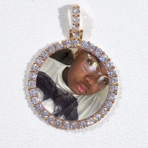 3D CIRCLE CUSTOM PICTURE PENDANT SMALL SIZE