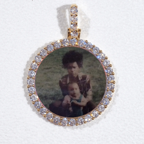 3D CIRCLE CUSTOM PICTURE PENDANT SMALL SIZE