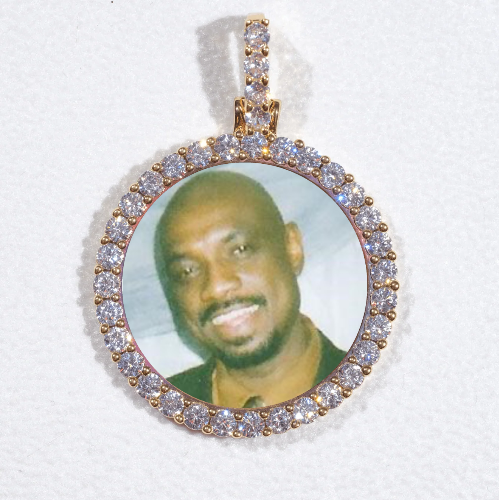 3D CIRCLE CUSTOM PICTURE PENDANT SMALL SIZE