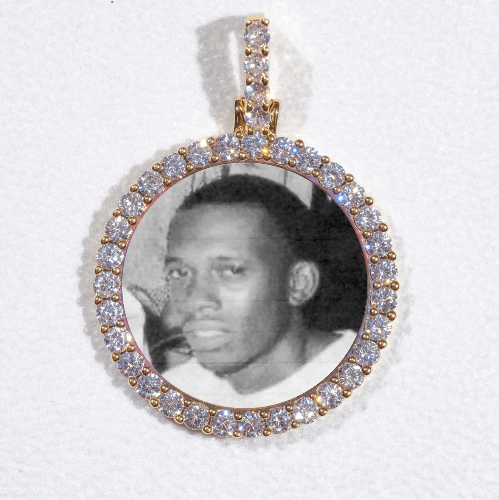 3D CIRCLE CUSTOM PICTURE PENDANT SMALL SIZE
