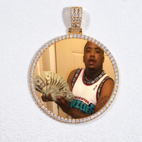MEDIUM 3D CIRCLE CUSTOM PICTURE PENDANT